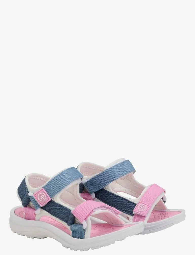 Colorblock sandals W. Velcro - Sandaler