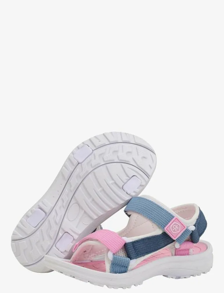 Colorblock sandals W. Velcro - Sandaler