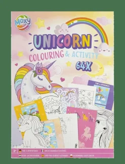 Colouring & Activity Book A4 Unicorn, 64 pages - Målar- & pysselböcker