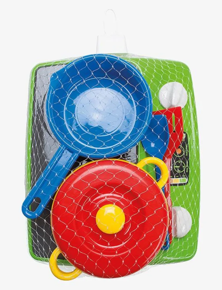 COOK & SERVE SET IN NET 6 PCS - Tillbehör till leksakskök