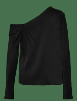 Cora silk blouse - Långärmade blusar