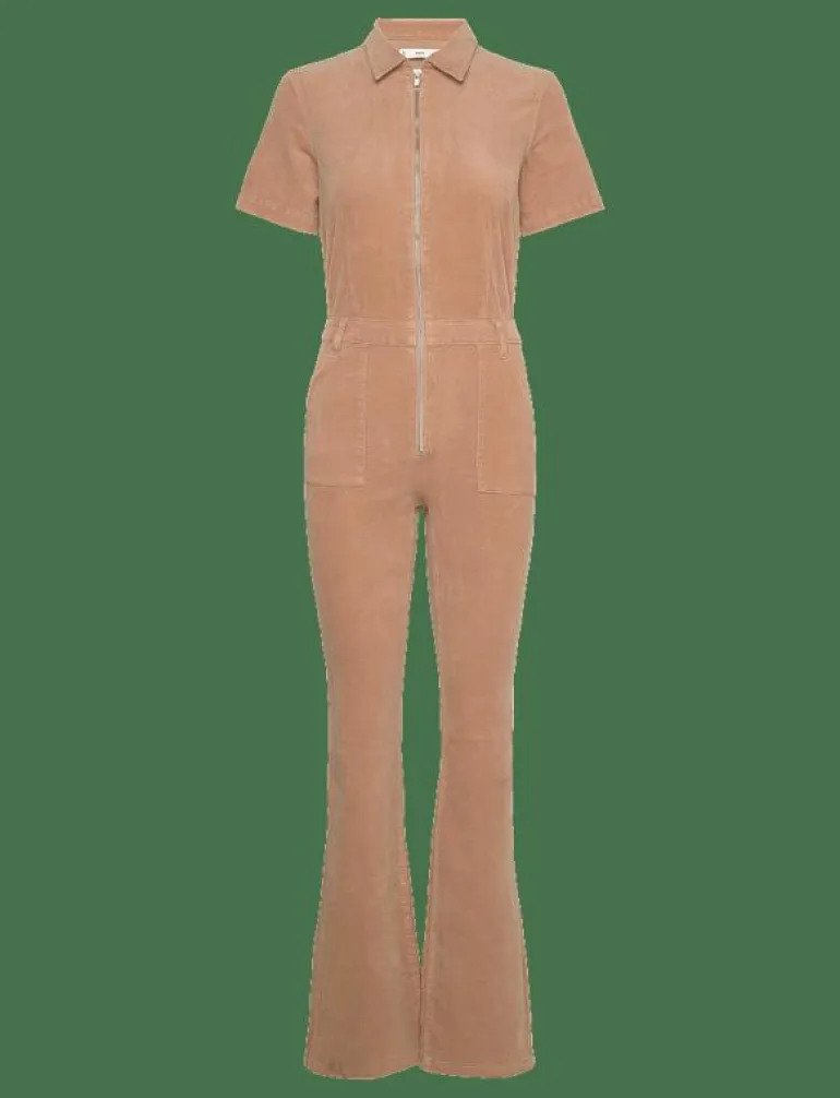 Corduroy jumpsuit with zip - Jumpsuits