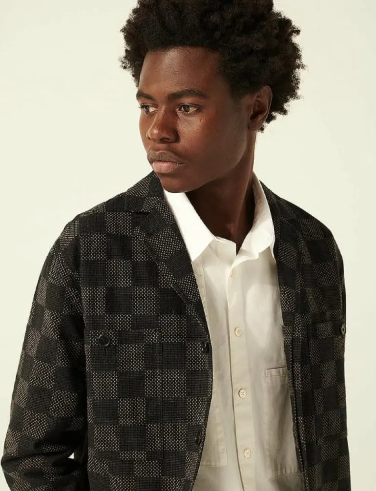 COSIMO JAPANESE SASHIKO CHECK - Jackor & rockar
