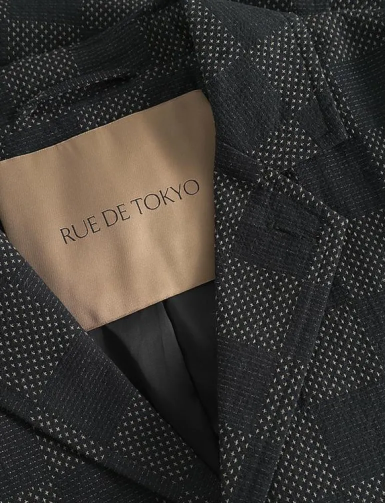 COSIMO JAPANESE SASHIKO CHECK - Jackor & rockar
