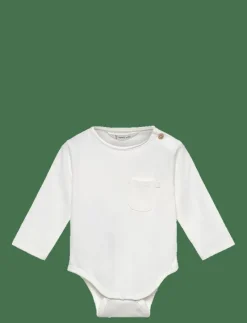 Cotton body pocket - Långärmad body