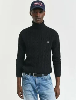 COTTON CABLE TURTLE NECK - Polokrage