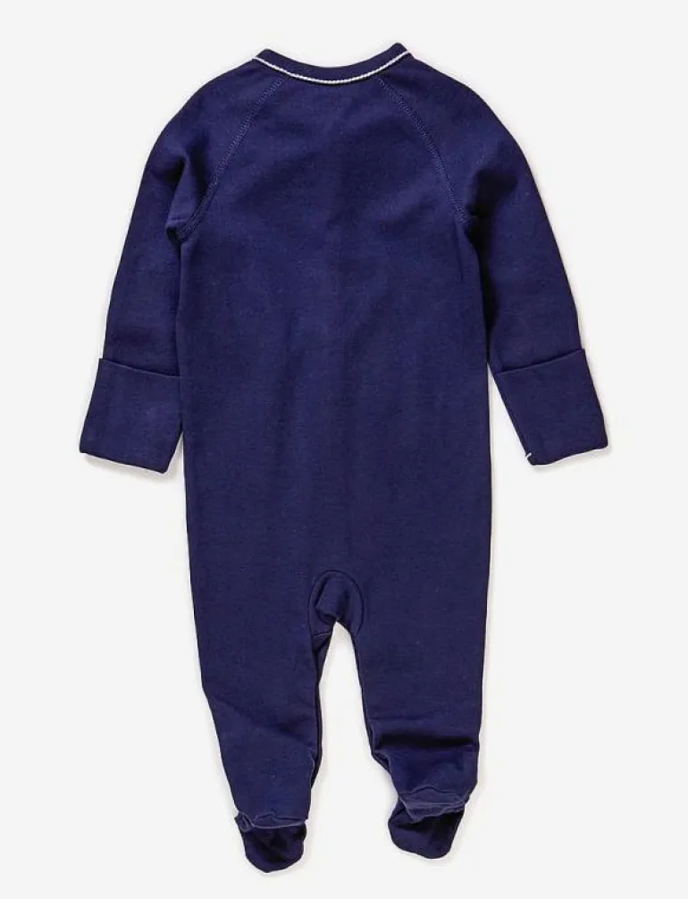 Cotton Footed Coverall - Långärmad body
