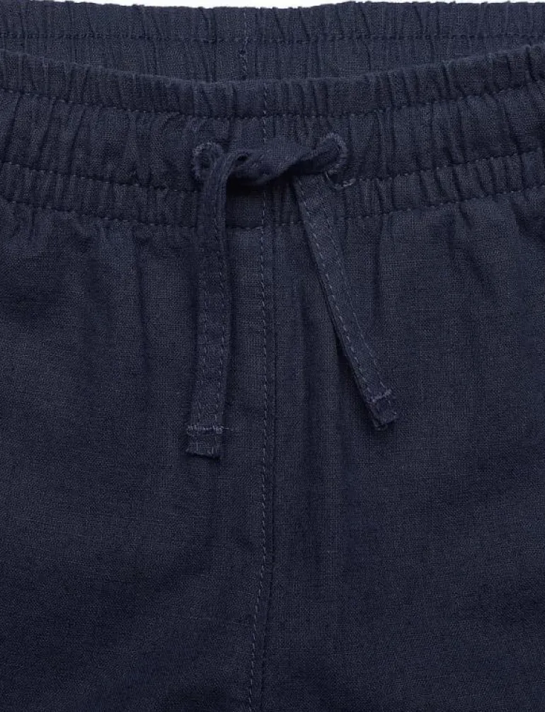 COTTON LINEN PANTS - Byxa