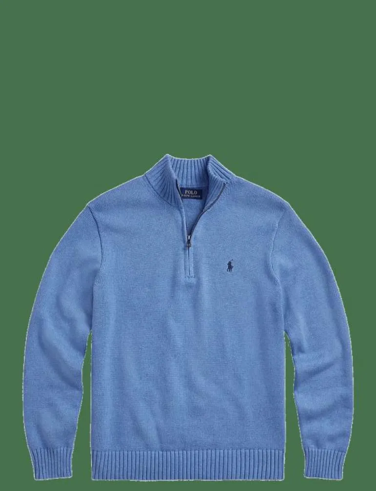Cotton Quarter-Zip Sweater - Polokrage