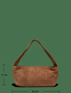 CPH BAG 510 suede cognac - Axelremsväskor