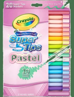 CRAYOLA 20 PASTEL SUPERTIPS - Färgpennor