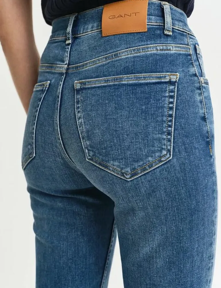 CROPPED SLIM STRETCH JEANS - Slim jeans