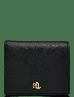 Crosshatch Leather Compact Wallet - Plånböcker