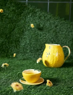 Cup and plate Lemon - Kaffekoppar