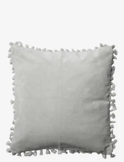 Cushion cover velvet cotton w fringe - Kuddfodral