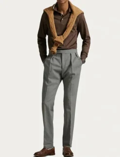 Custom Slim Fit Soft Cotton Polo Shirt - Långärmade pikéer