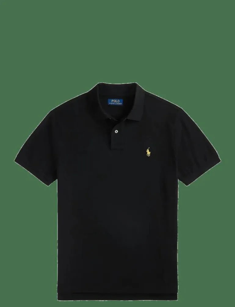 Custom Slim Plaid-Trim Mesh Polo Shirt - Kortärmade pikéer