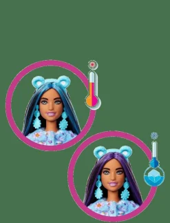 Cutie Reveal Care Bears Doll & Accessories, Series 2 Dream Bright Bear with 10 Surprises - Dockor
