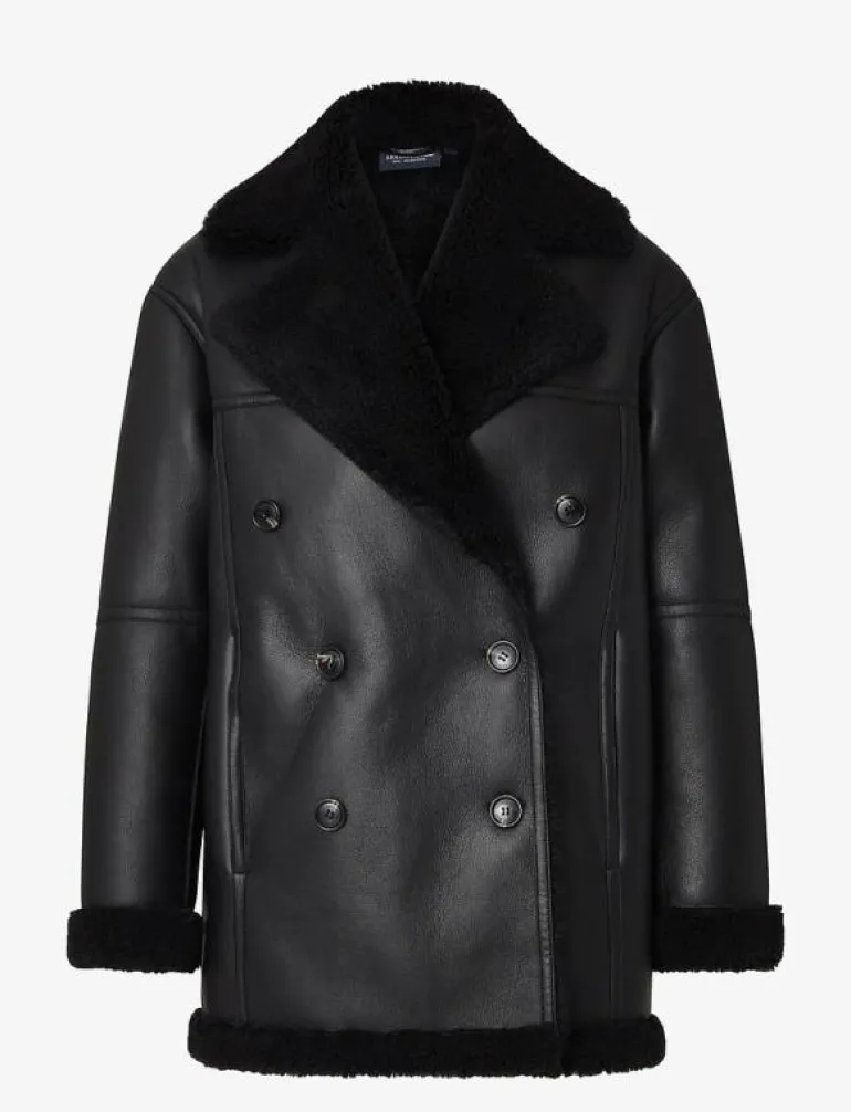 Daniella Faux Shearling Coat - Skinnjackor