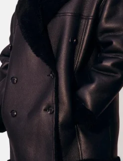 Daniella Faux Shearling Coat - Skinnjackor