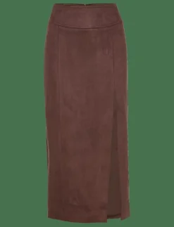 DANTE VEGAN SUEDE MIDI SKIRT - Midi kjolar