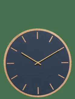 Dark Oak Smokey Blue - Väggklockor