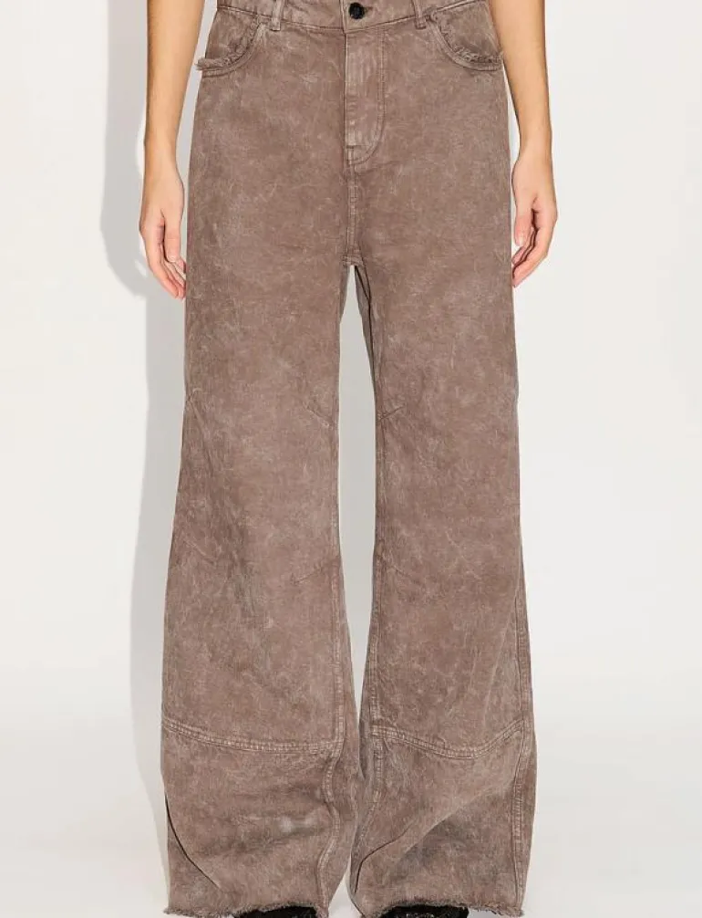 Dawn Trousers Stone Grey Marble - Vida byxor