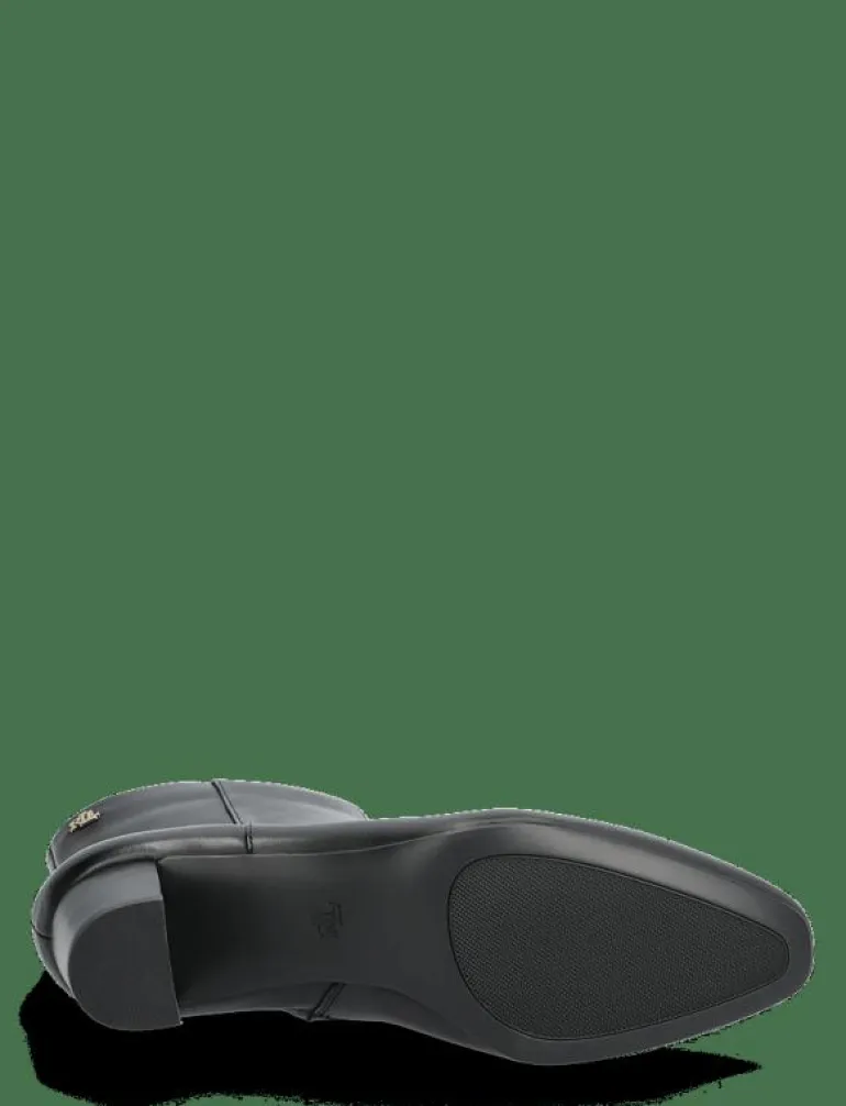 Demi Burnished Leather Bootie - Ankelboots med klack