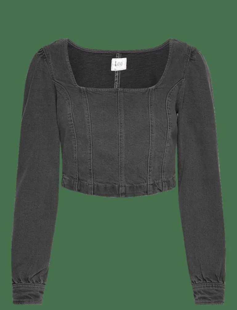 DENIM CORSET - Långärmade blusar