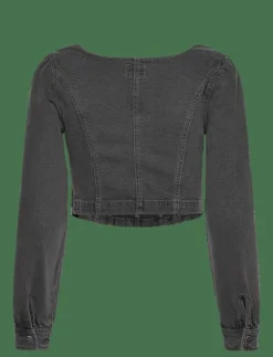 DENIM CORSET - Långärmade blusar