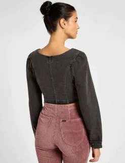 DENIM CORSET - Långärmade blusar