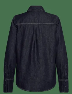 Denim shirt with seams - Jeansskjortor