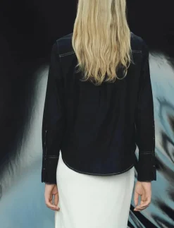 Denim shirt with seams - Jeansskjortor