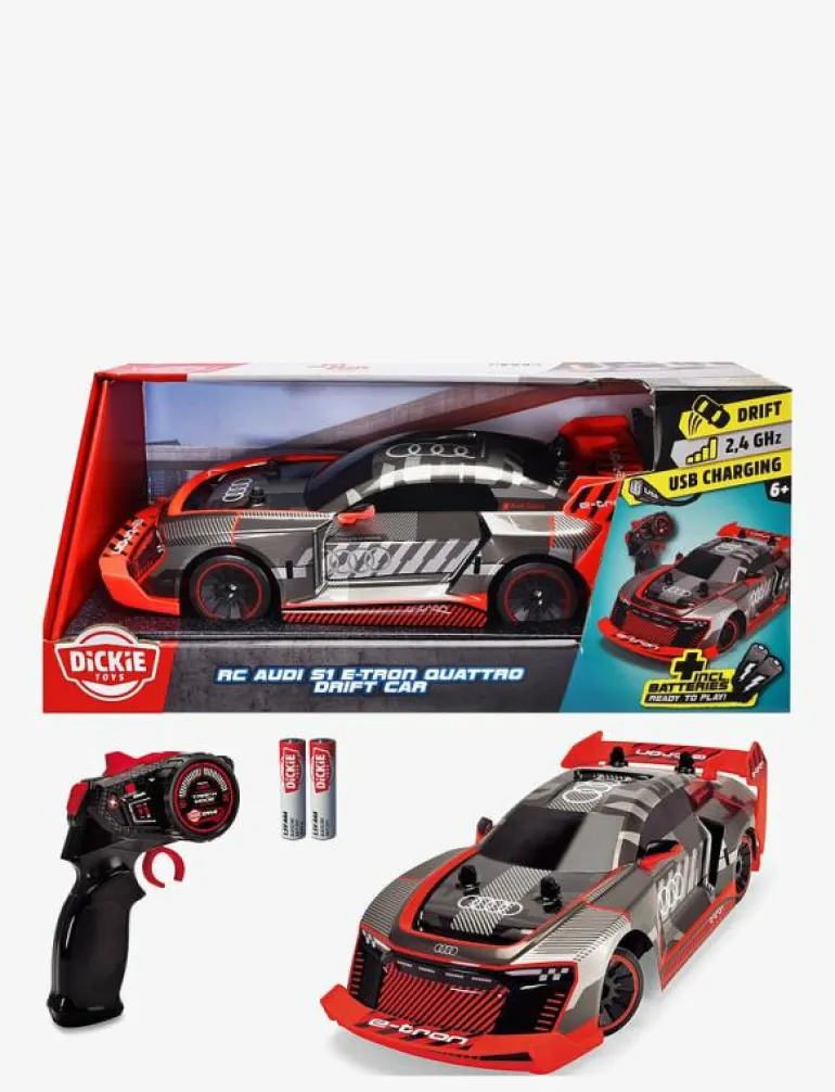 Dickie Toys Audi S1 E-Tron Quattro Drift Radiostyrd Bil 1:16 - Radiostyrd leksak