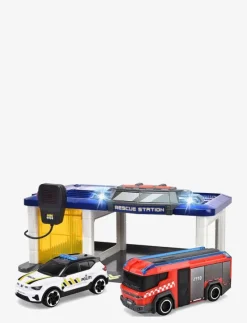 Dickie Toys Norwegian Rescue Station with 2 Vehicles - Leksaksbil