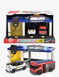 Dickie Toys Norwegian Rescue Station with 2 Vehicles - Leksaksbil