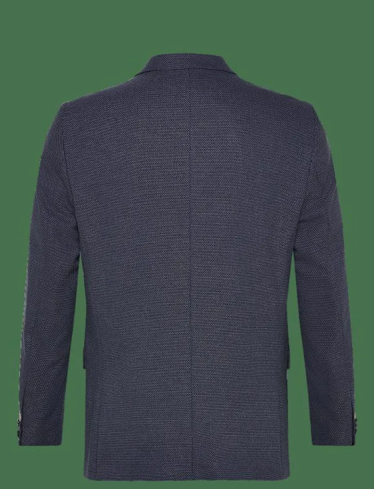 Dobby stretch blazer - Enkelknäppta kavajer