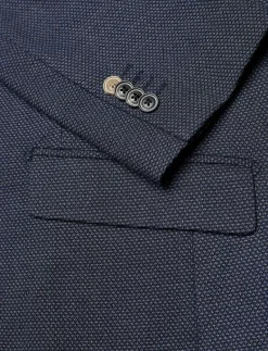 Dobby stretch blazer - Enkelknäppta kavajer