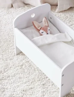 Dollbed white with bedset - Docksäng