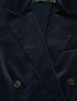 Double-Breasted Corduroy Blazer - Dubbelknäppta kavajer