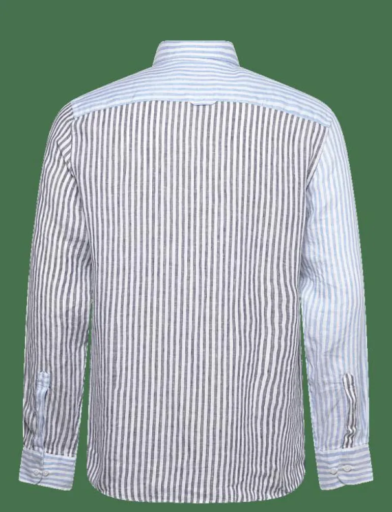 Douglas Linen Mix Shirt-Classic Fit - Randiga skjortor