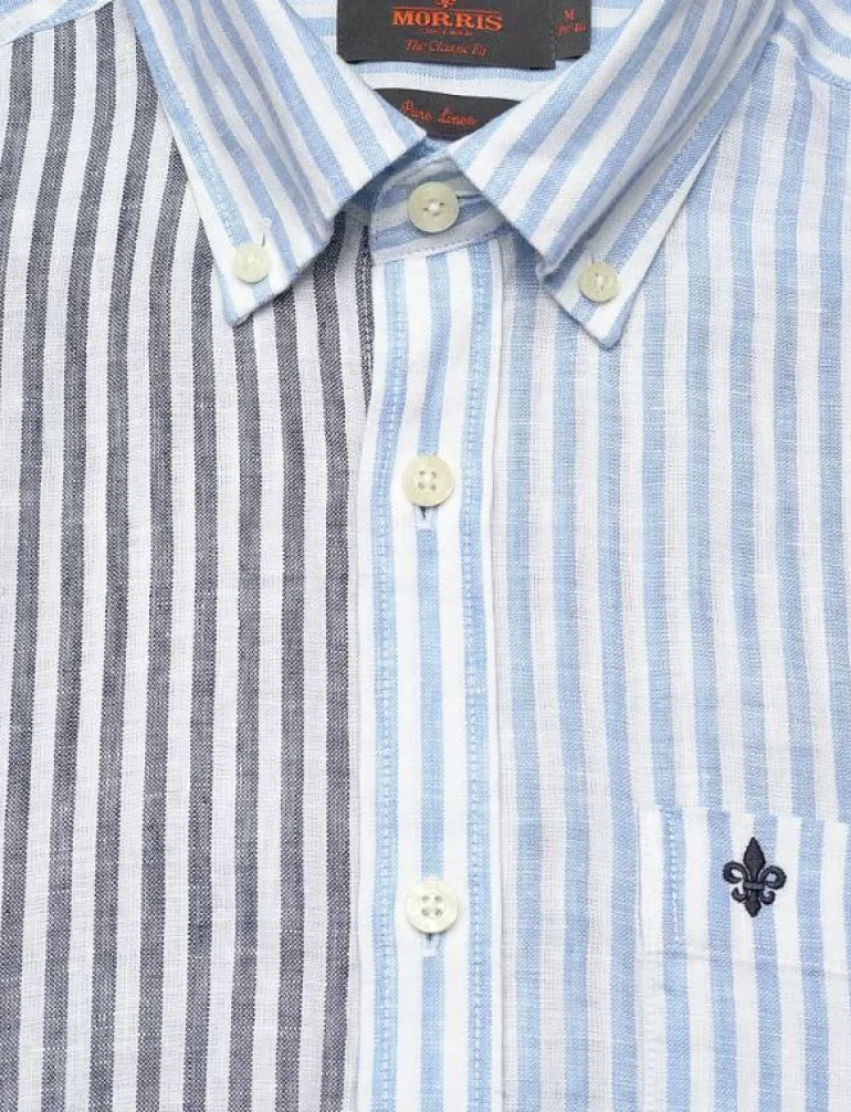 Douglas Linen Mix Shirt-Classic Fit - Randiga skjortor