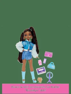 Dream Besties “Brooklyn” Fashion Doll with 8 Video & Music Themed Accessories - Dockor