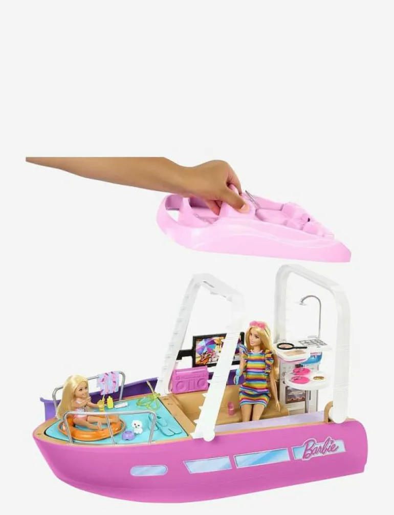 Dream Boat Playset with Pool, Slide and 20+ Accessories - Docktillbehör