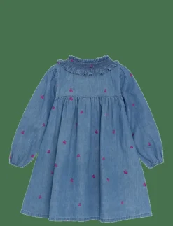 Dress LS w. Emb - Långärmade vardagsklänningar