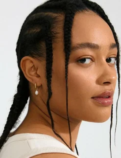 ELLIANA earrings gold-plated - Hoops