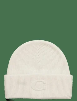 EMBOSSED C KNIT BEANIE - Mössor