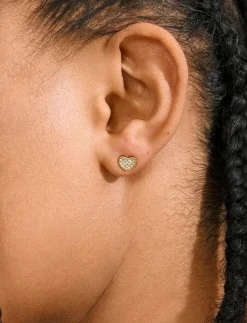EMMETT earrings gold-plated - Studs örhängen
