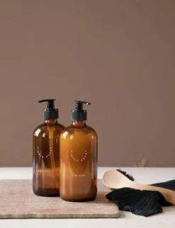Empty Glass Bottle Dish Soap 500 ml - Diskmedel