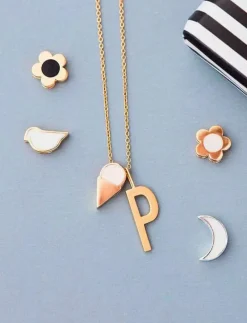 Enamel Moon Charm - Hänge & Berlock